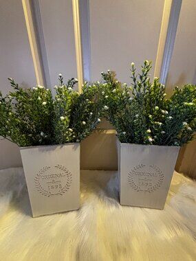 Set of 2 Faux Plant Decor